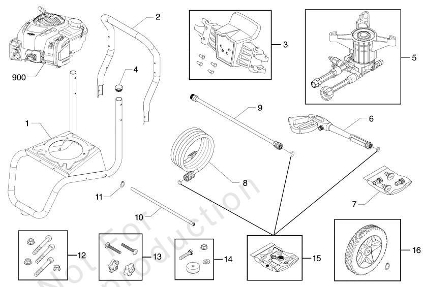 Briggs & Stratton 3,000 psi 020687 Pressure Washer Parts